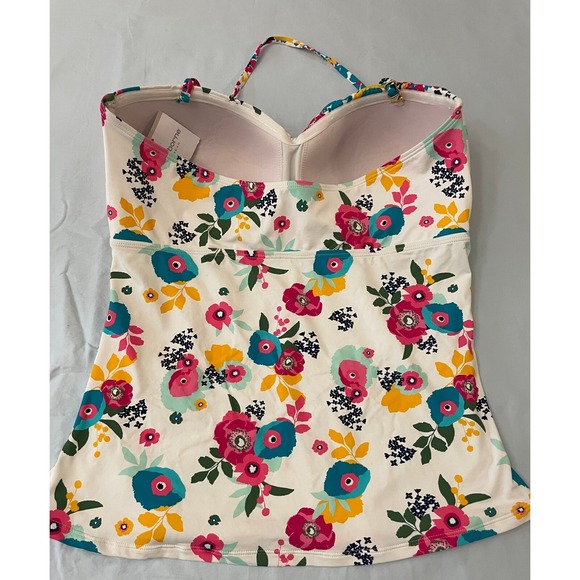 Liz Claiborne Floral Tankini Swimwear Womens Plus XXL Padded Beach Multicolor - Picture 2 of 16
